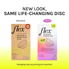 FLEX Reusable Disc with a non-slip rim for secure removal and control.