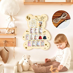FLHRSM Tabletop Baby Frame Display sits proudly as a decorative centerpiece.