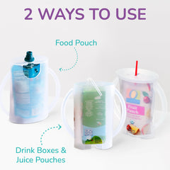 Flipping Holder flip for juice boxes shows versatile snack support.