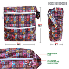 FLOCK THREE 3D wet bag made with waterproof TPU material.
