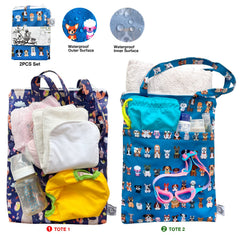 FLOCK THREE wet dry bag swimwear inside emphasizes waterproof protection.
