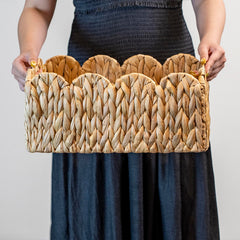 Floramill water hyacinth small basket for cosmetics or bedside essentials