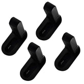 Flowden door lever lock black pack 4 installed on a door for child safety