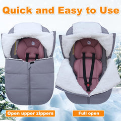 Flower Frail cover shows baby inside and cozy warmth during rides