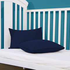 FLXXIE navy toddler pillowcase, 13x18 to 14x20 size range.