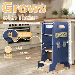 FlyingBoom clock helps kids learn time during kitchen activities.