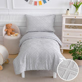 Flysheep tufted toddler bedding comforter with plush texture for cozy nights.