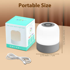 FNMYCO warm white lamp offering 3 color temperatures for bedtime
