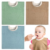 Foaincore pullover full-coverage bib protects baby's clothes during messy meals.