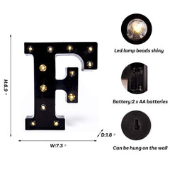 Foaky marquee with battery compartment shown for portable use.
