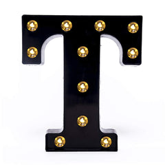 Foaky LED marquee number sign close-up with bright battery power for festive displays.