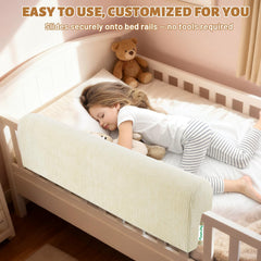 FoamJoy bunk bed rail protector with soft cover for safe edges.