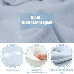 FOBSERD memory-foam core provides gentle head support.