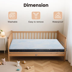 foctance crib mattress warm side provides seasonal comfort during cooler months