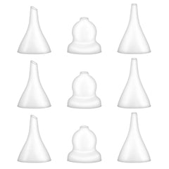 Foily compatible nasal aspirator tips for multiple brands, gentle on delicate noses.