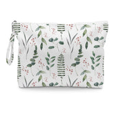 Fokongna eucalyptus palm leaves wet dry bag stores toiletries and cosmetics on trips.