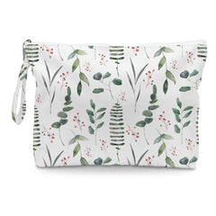 Fokongna eucalyptus palm leaves wet dry bag stores toiletries and cosmetics on trips.