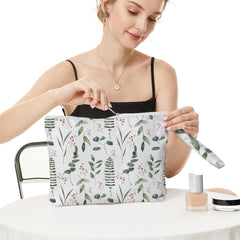Fokongna waterproof large capacity bag demonstrating ample space for cosmetics and diapers.