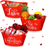 FoldTier valentines basket 3pack front view, ready-to-fill gift option.