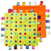 FOMAISELF soft baby tag blanket with dot pattern for soothing visual engagement