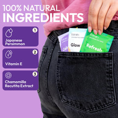 Biodegradable packaging for FOMIN lavender-chamomile wipes
