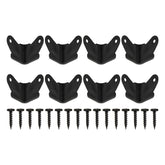 FOMIYES black iron speaker corner protectors protect cabinet edges.
