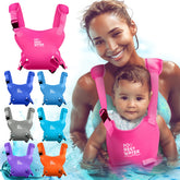 FOR REST WATER baby carrier pink front view with ergonomic fit for safe, comfortable water play