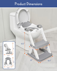 Forbena potty seat with handles and soft cushion supports confident sitting.