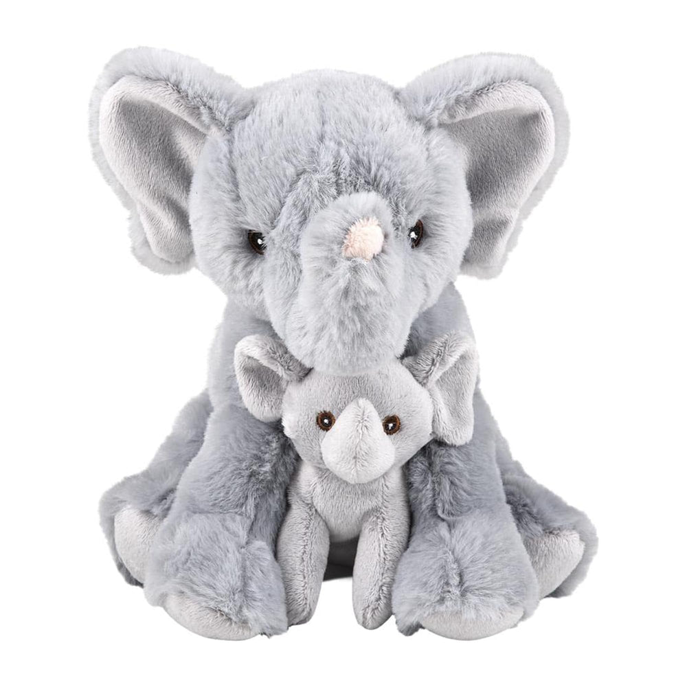 Forest & Twelfth mom-and-baby elephant plush ready for bedtime comfort.