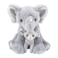 Forest & Twelfth mom-and-baby elephant plush ready for bedtime comfort.