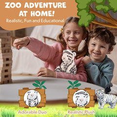 Forest & Twelfth safari baby shower decor vibe with zoo toy accents.