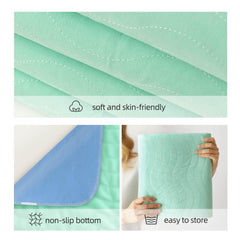 ForosiaLYFE pee pads laid flat for machine washable reusability and cost savings.