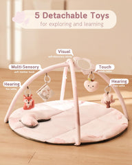 Fortella Baby Play Gym Elephant rattle supports interactive play