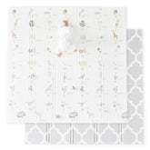 Fortella Cuddle and Learn playmat with alphabet and nature objects for early language exploration.