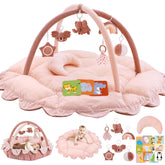 Foryoomi 5-in-1 play gym unfolded mat for newborn exploration and tummy time