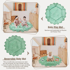 Foryoomi double sided cards for tummy time and early learning