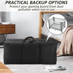 Foxtell versatile storage bag for crib and home organization.