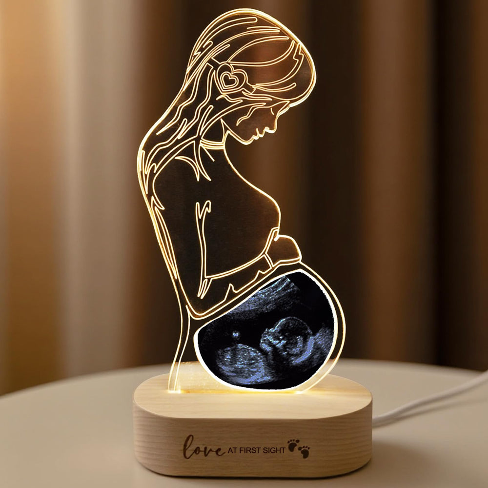 Frddiud ultrasound frame front view keeps your photo as a cherished keepsake.