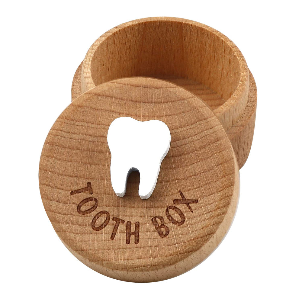 Free-Space Tooth Fairy Box lid with a 3D tooth carving for treasured keepsakes.