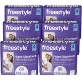 Freestyle BambooTek diapers showing overnight absorbency for dry nights.