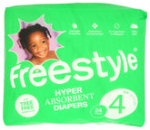 Freestyle Diapers Size 4 with Bamboo Tek core for high absorbency and comfort
