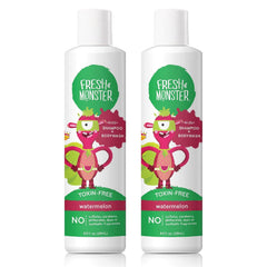 Fresh Monster Watermelon 2-in-1 bottle showcases a kid-friendly, toxin-free wash.