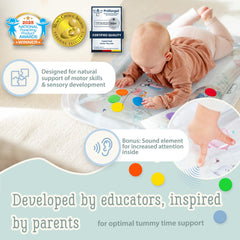 Freudeskind Premium Water Play Mat XXL overhead view for spacious sensory exploration