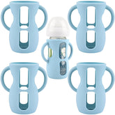 Frezonika silicone sleeve for Avent glass bottle provides drop protection for 8oz bottles.