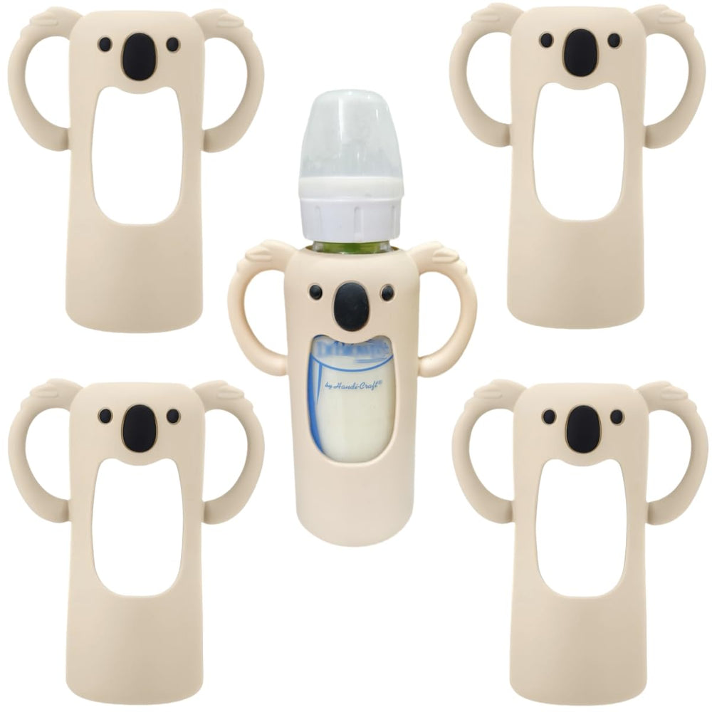 Frezonika koala sleeve on 8oz bottle for easy feeding.