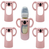 Frezonika koala sleeve on a Dr. Brown 8oz narrow bottle provides grip and warmth.