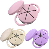 Frezonika spill-proof snack cups pink, easy toddler access and mess-free travel