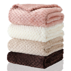 Frienda baby fuzzy blanket front view showing plush warmth for newborns.