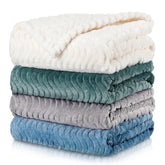 Frienda baby fuzzy blanket set laid flat for newborn warmth.
