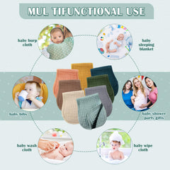 Frienda burp cloths measure 10 by 20 inches for wide coverage.